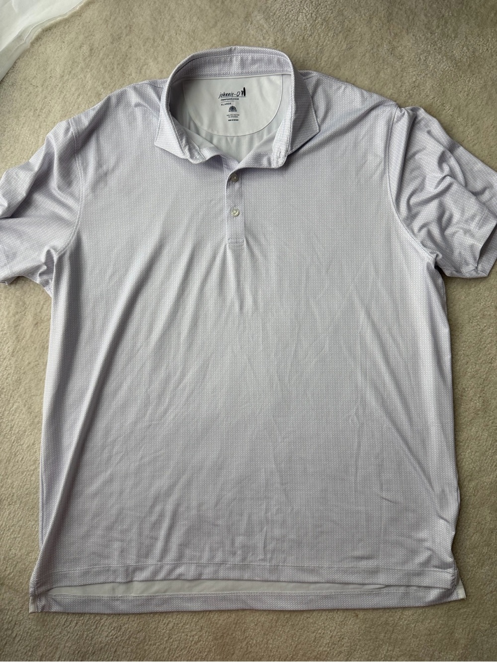 johnnie-O Light Lavender Performance Polo